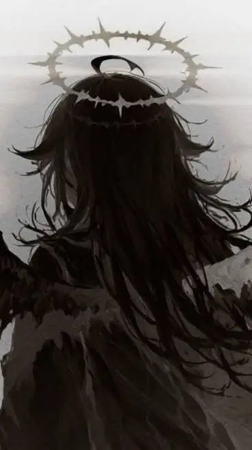 ai character: MHA angel caido background