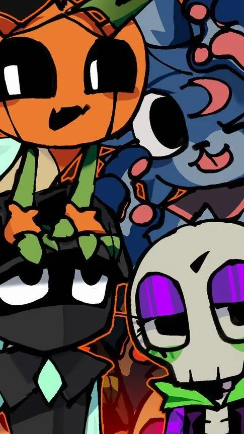 ai character: halloween core background