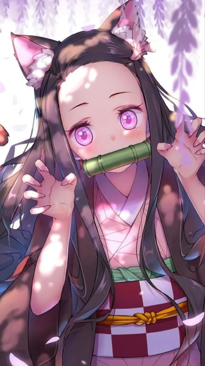 ai character: Cat Nezuko  background