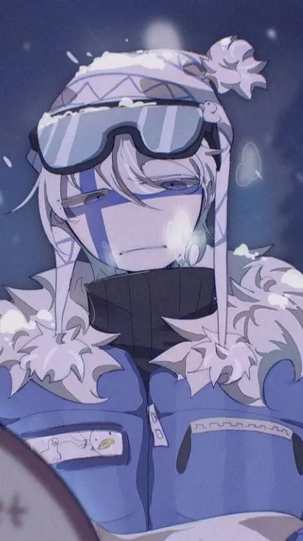 ai character: ❄Finland❄ background