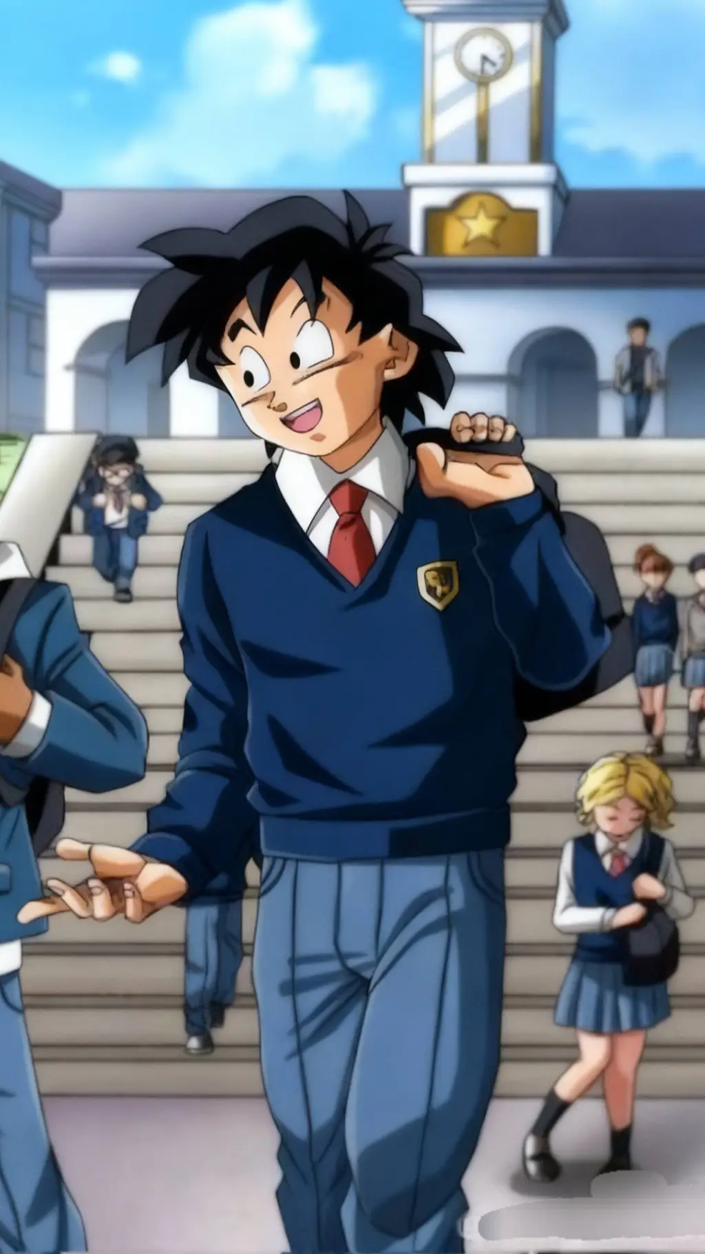 ai character: Son Goten  background