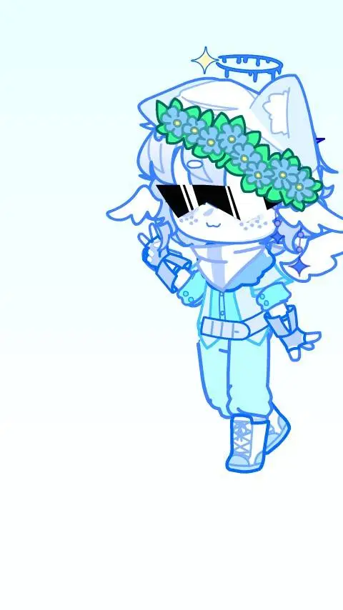 ai character: nino ❄️🩵💙🤍 background