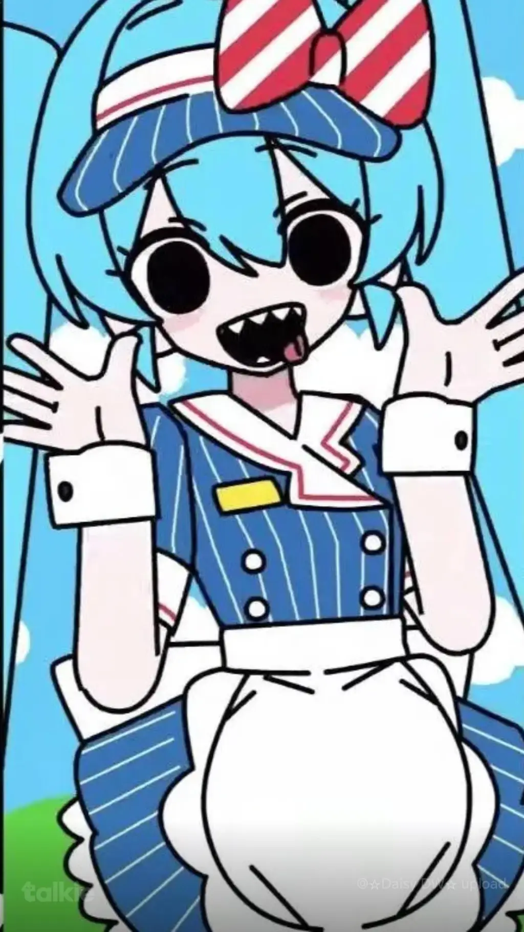 ai character: Mesmerized Miku background