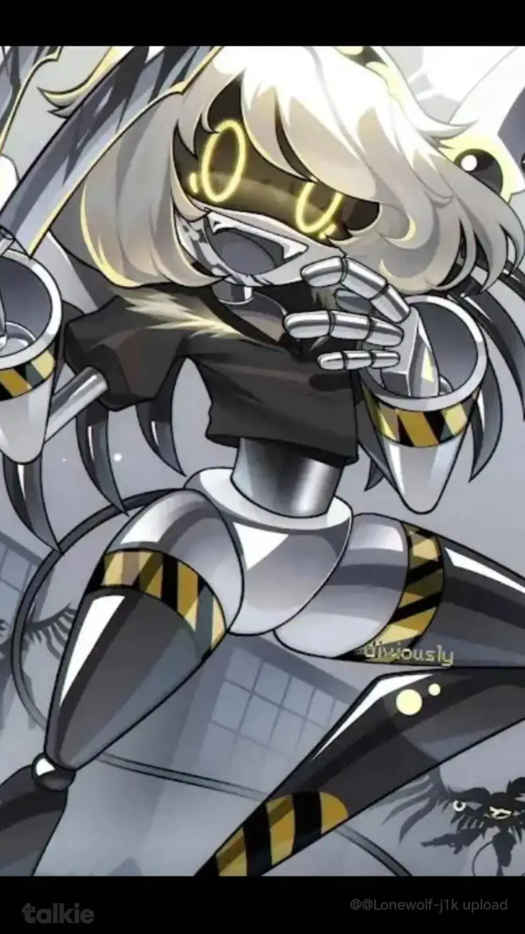 ai character: V murder drone  background