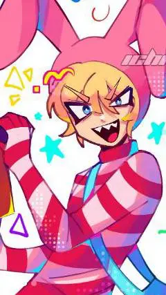 ai character: Popee ✨🎉🐰 background