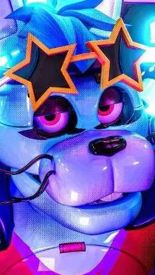 ai character: GlamRock Bonnie  background