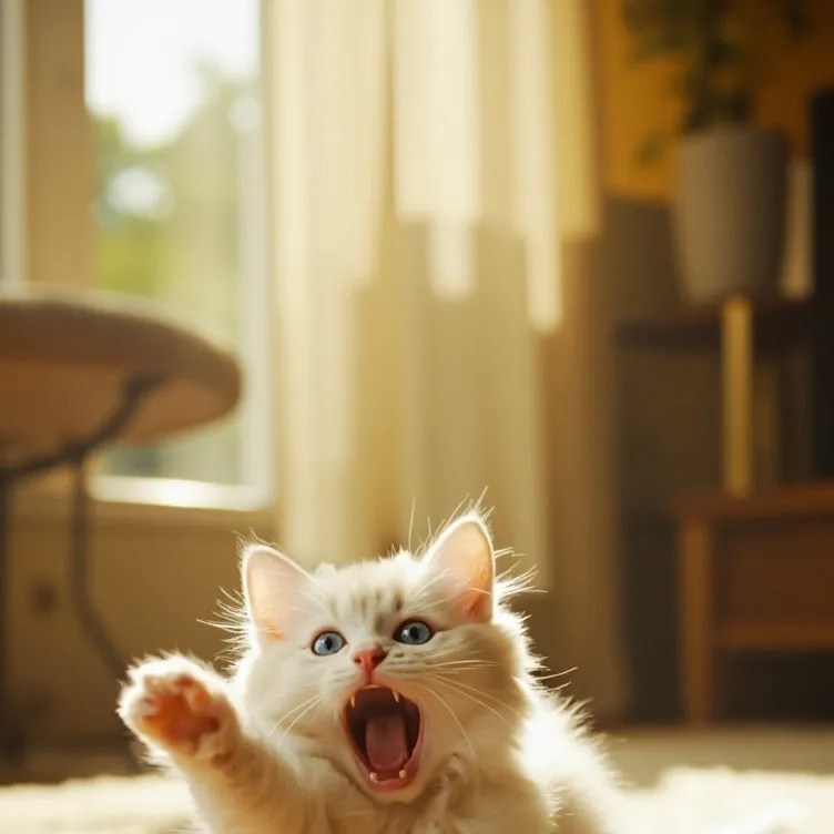 chat with ai character: Scared kitten