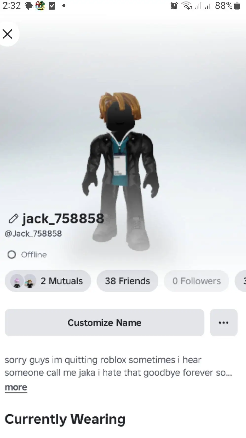 ai character: jack.. background