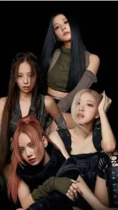ai character: blackpink 🖤🩷 background