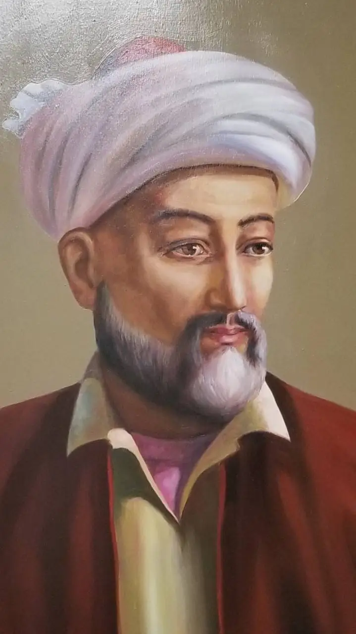 ai character: Alisher Navoiy  background