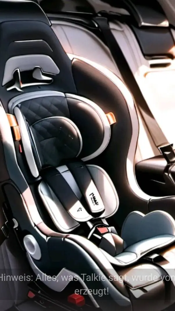 ai character: baby stuhl im auto background