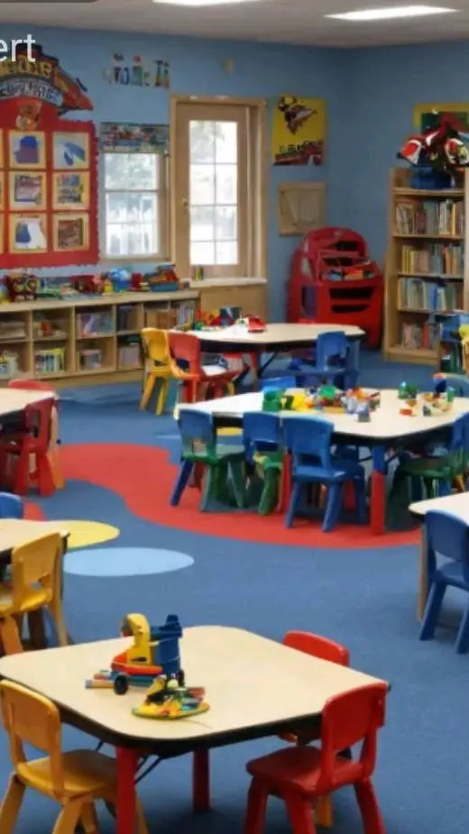 ai character: Kindergarten  background