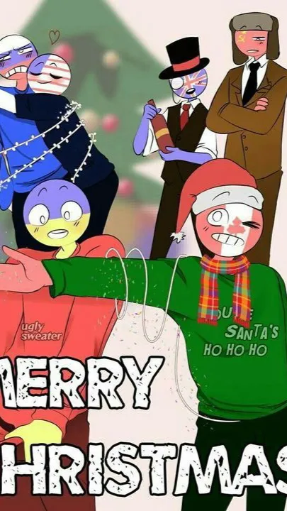 ai character: Ch Christmas background