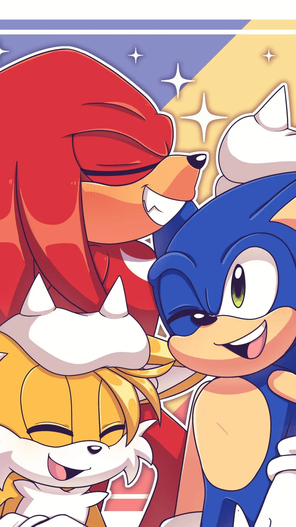 ai character: sonic tails knucle background