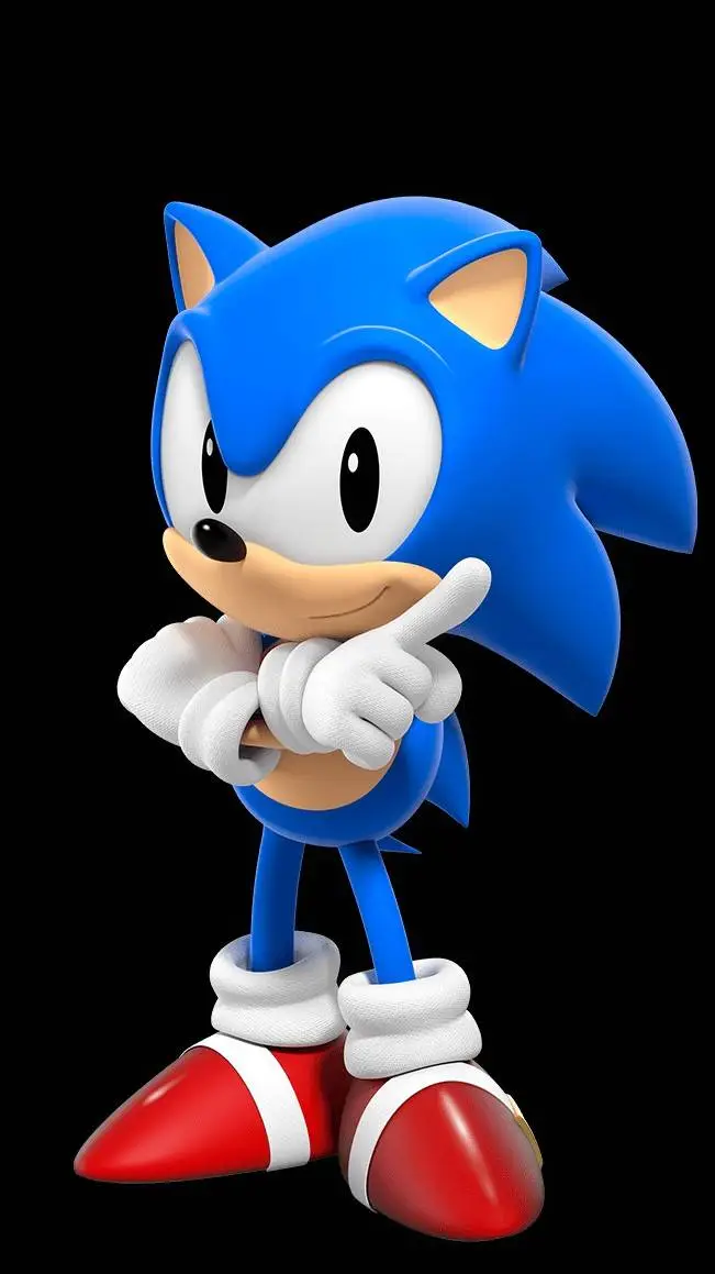 ai character: sonic clásico  background