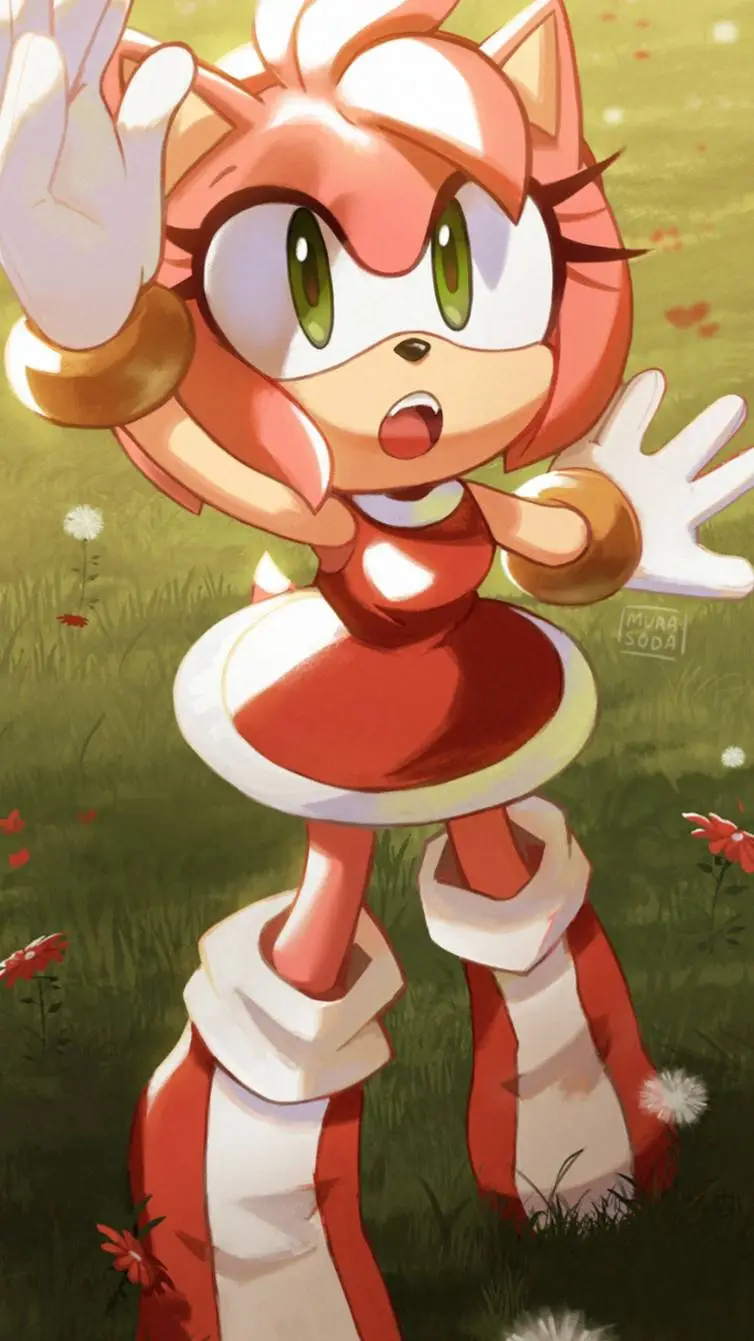 ai character: AMY ROSE background