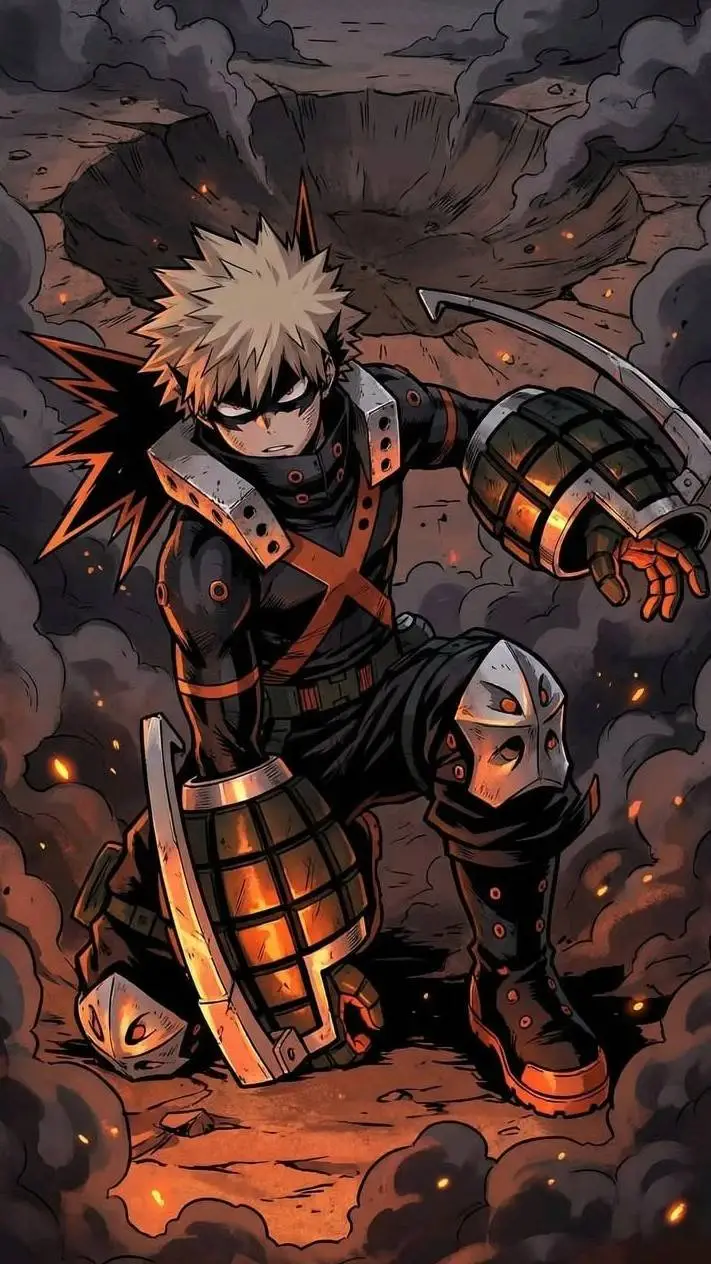 ai character: 💥 katsuki bakugo 💥 background