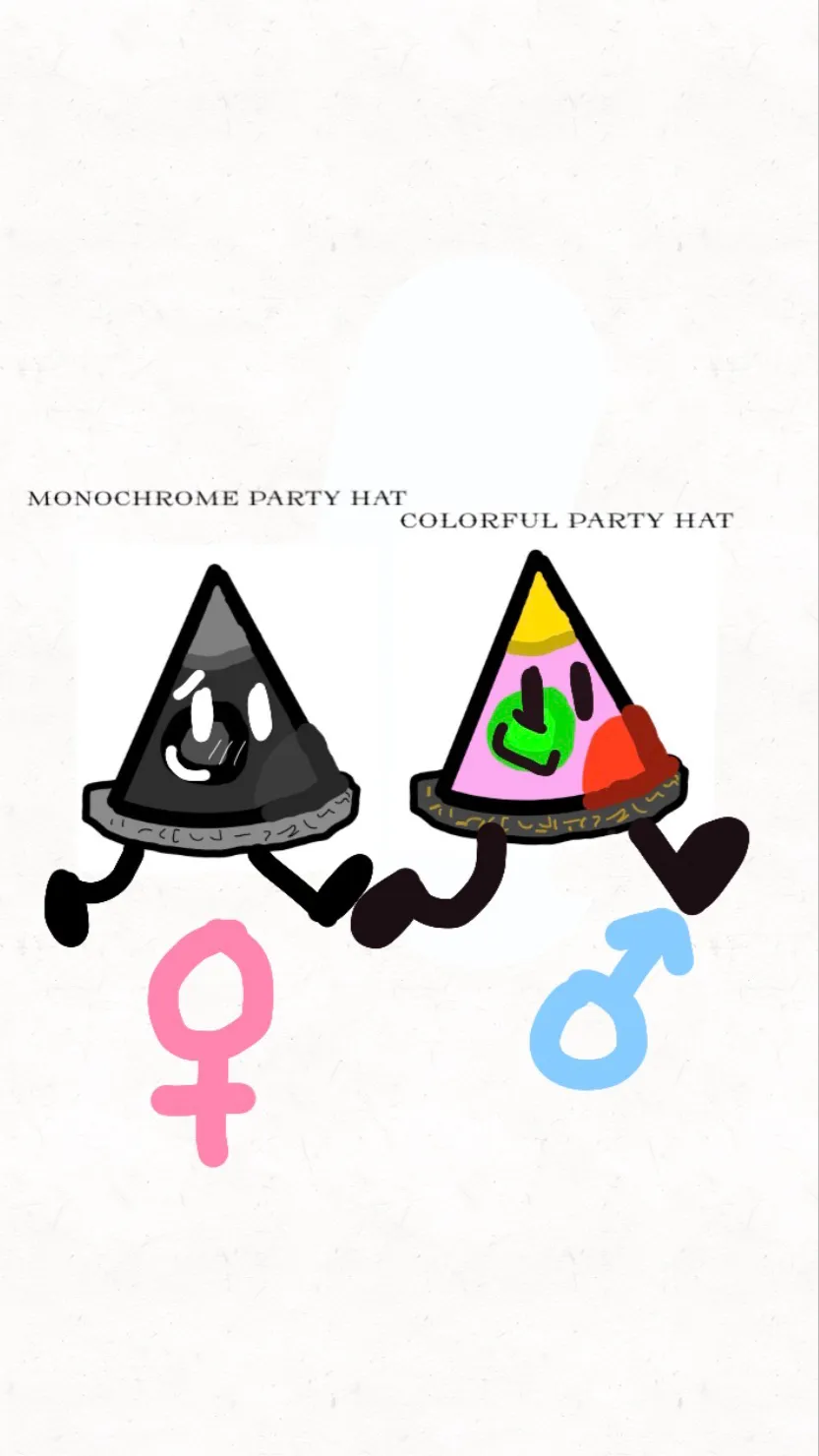 ai character: The party hats background