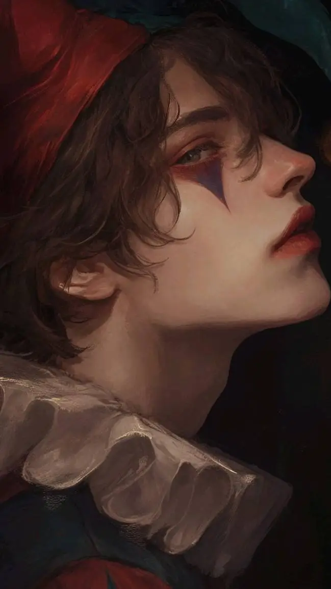 ai character: ALLAN THE JESTER background