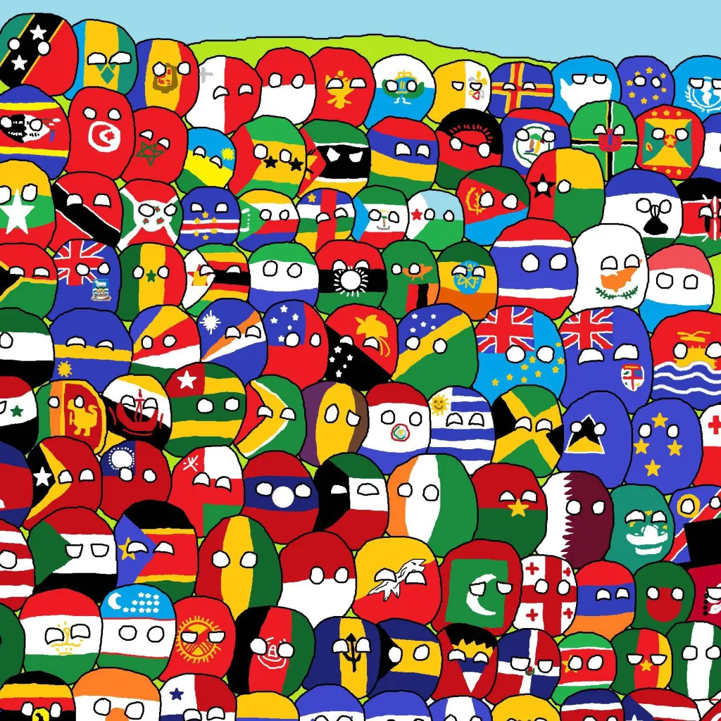 chat with ai character: Countryballs