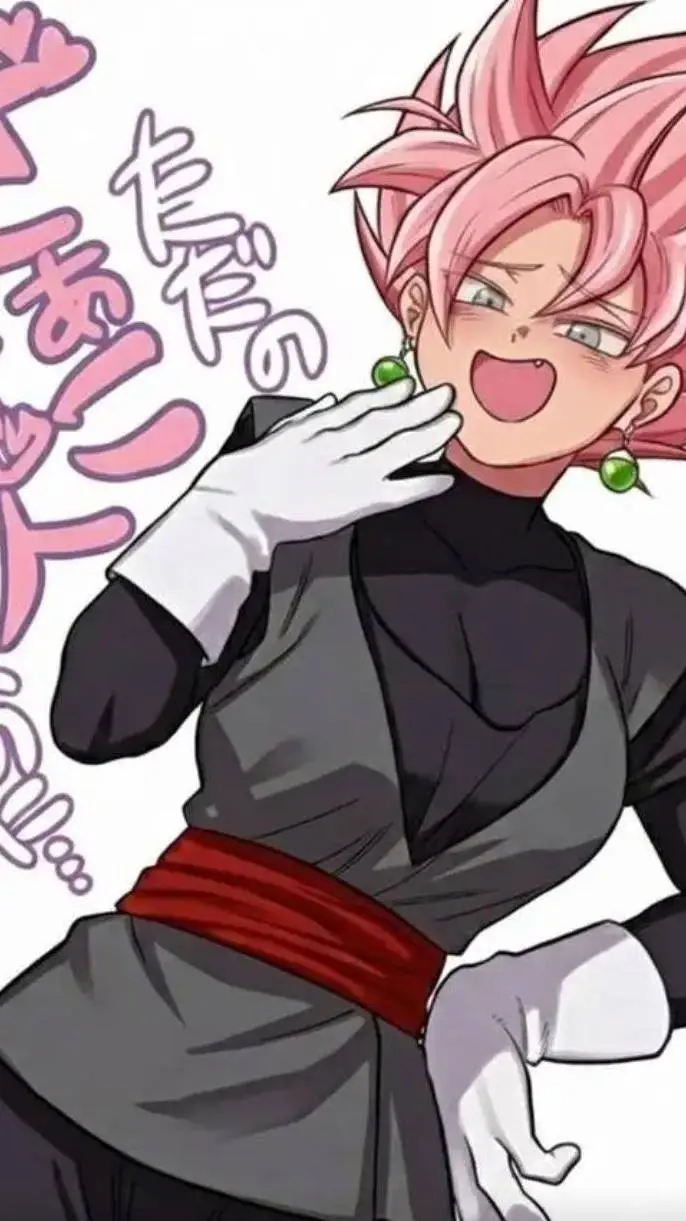 ai character: Goku black FEM  background