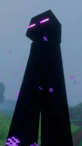 ai character: Enderman💜 background