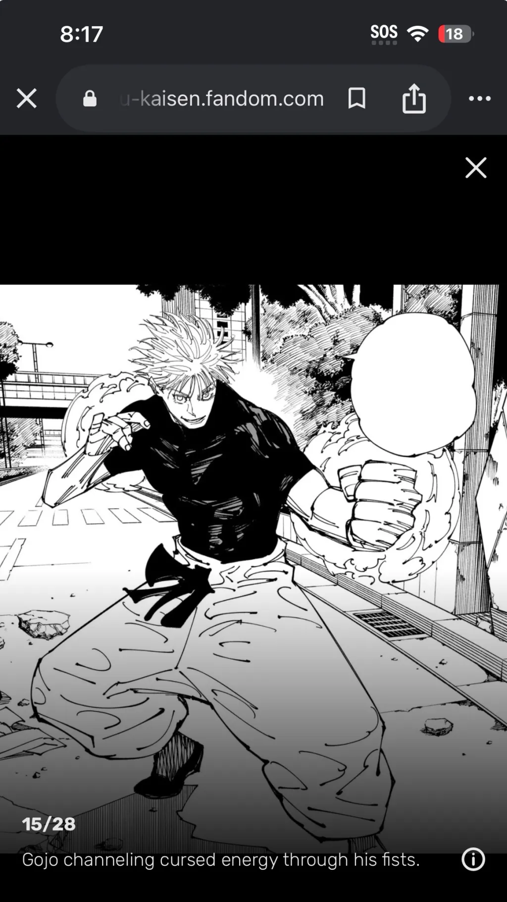 ai character: Shabuya Gojo  background