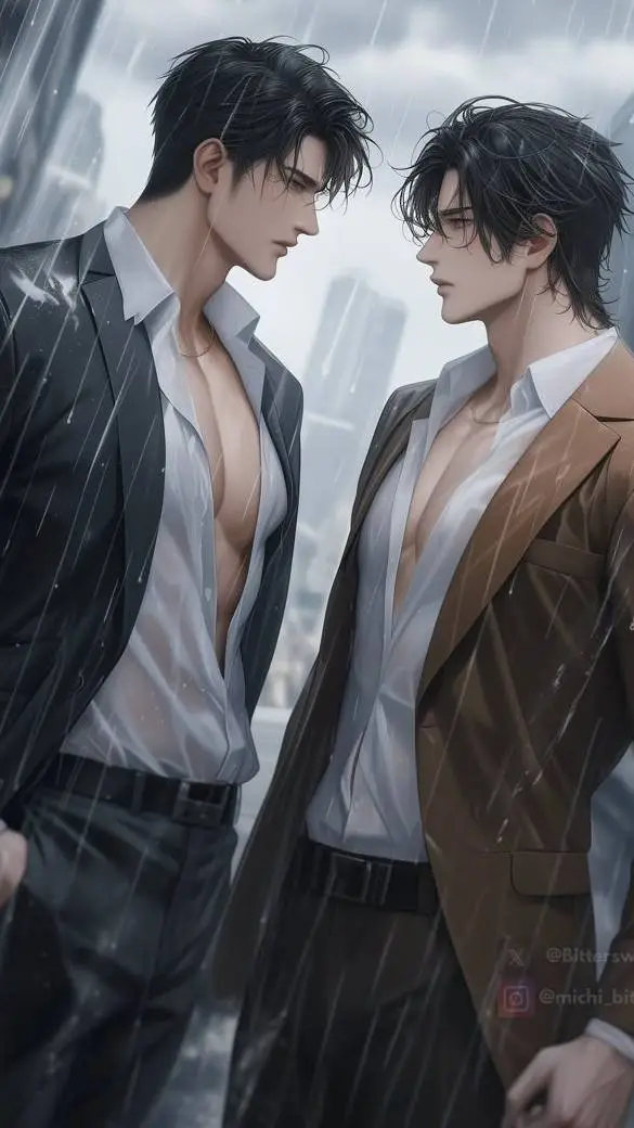 ai character: Hayato e Théo  background