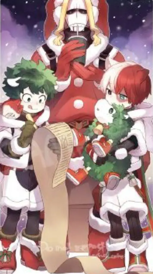 ai character: 🎄🎁MHA natale🎁🎄 background