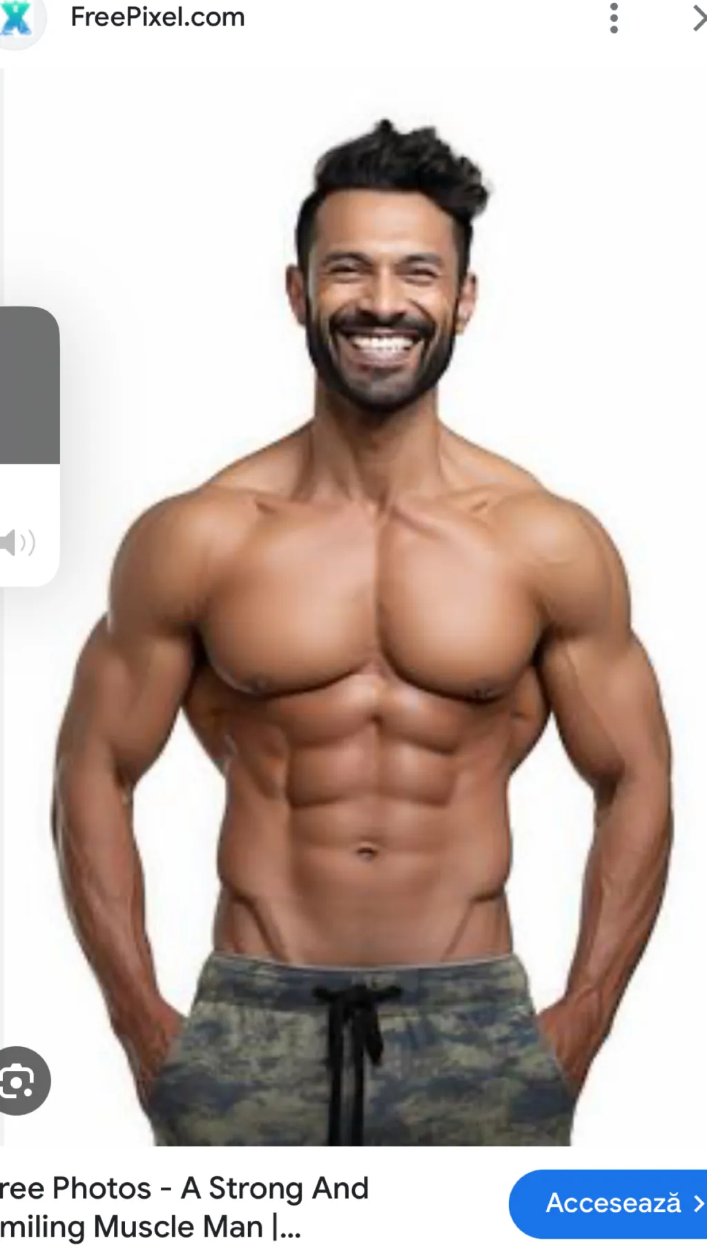 ai character: Buff guy background