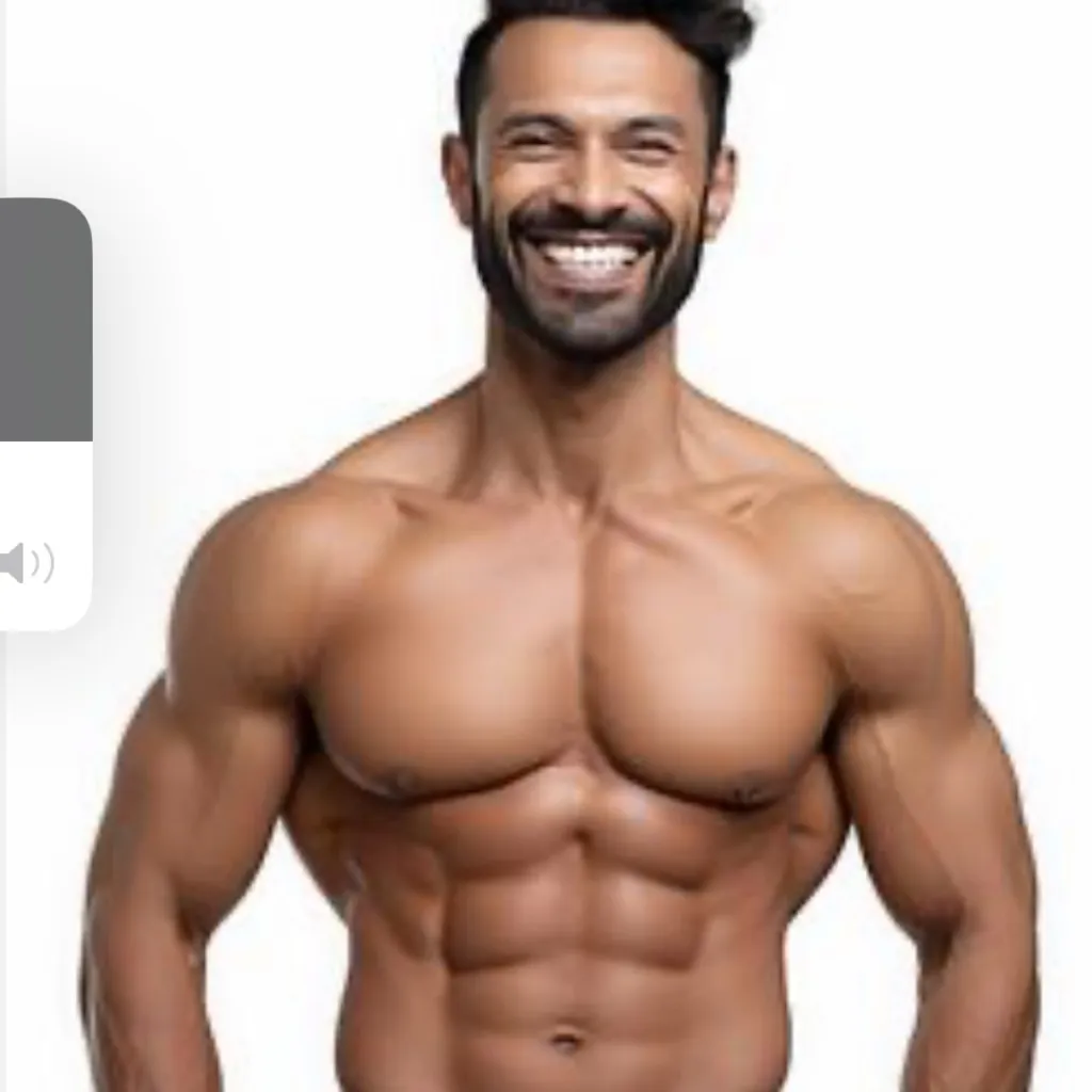 chat with ai character: Buff guy