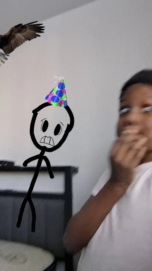 ai character: siyah and camerama background