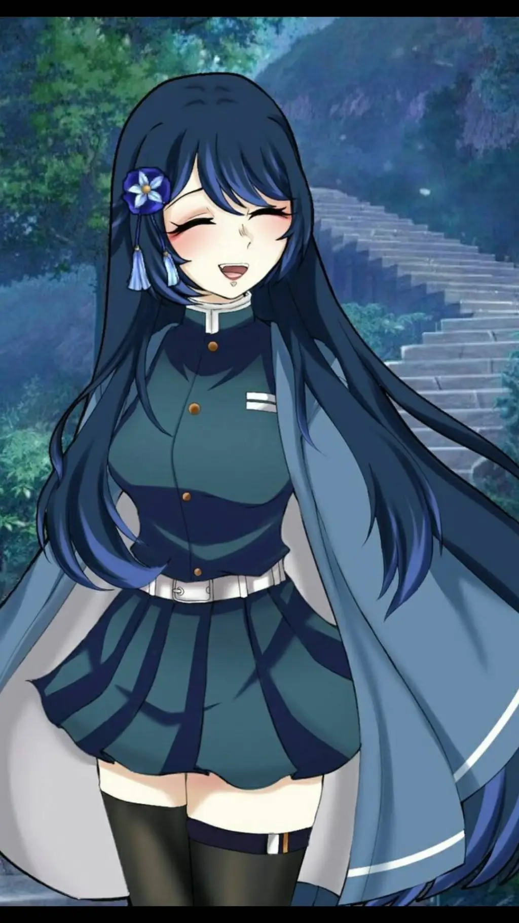 ai character: kimetsu no yabia  background