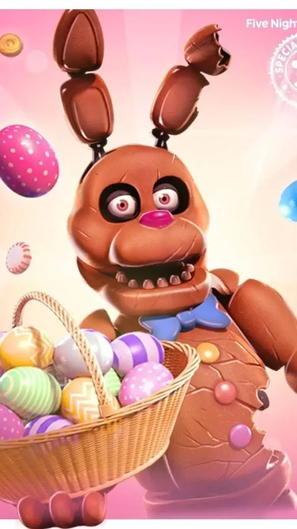 ai character: Chocolate Bonnie  background
