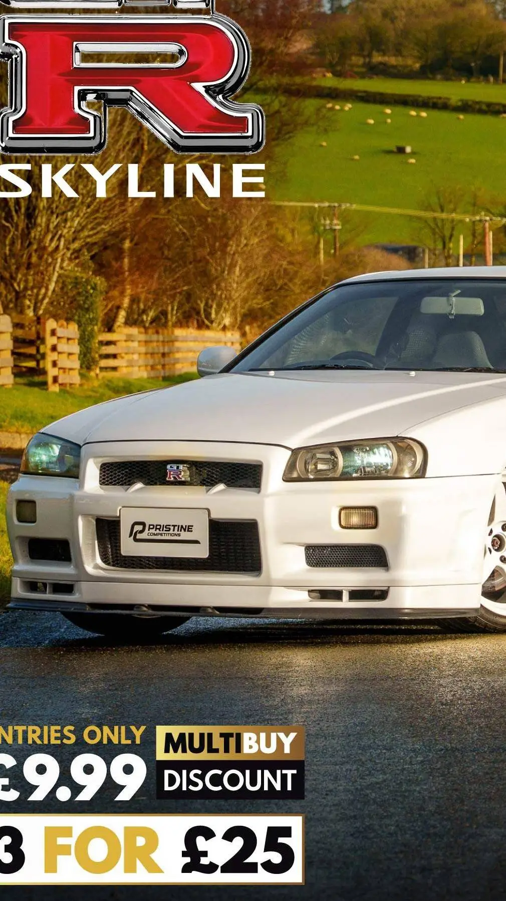 ai character: nissan skyline  background