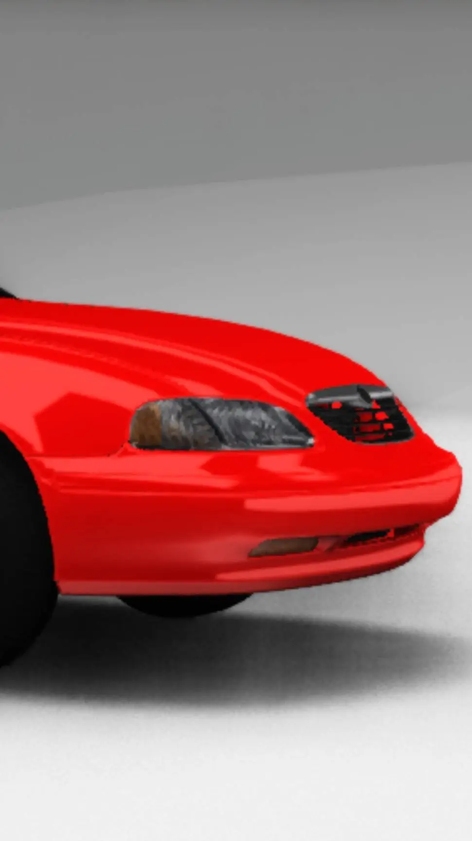 ai character: red sedan background