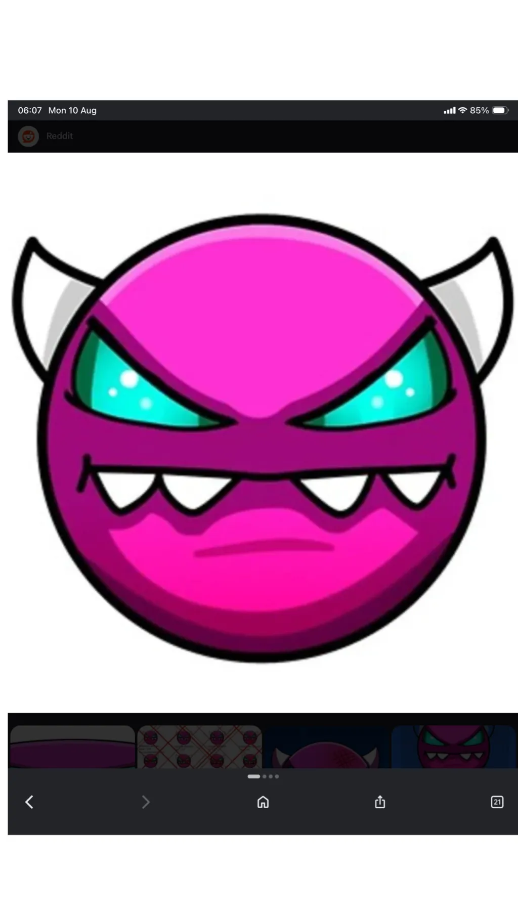 ai character: Medium Demon background