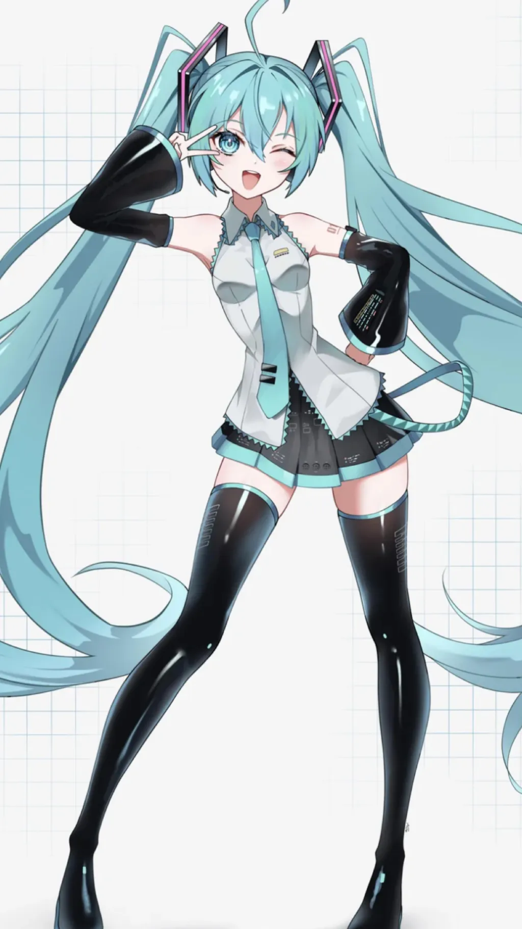 ai character: Hatsune Miku background