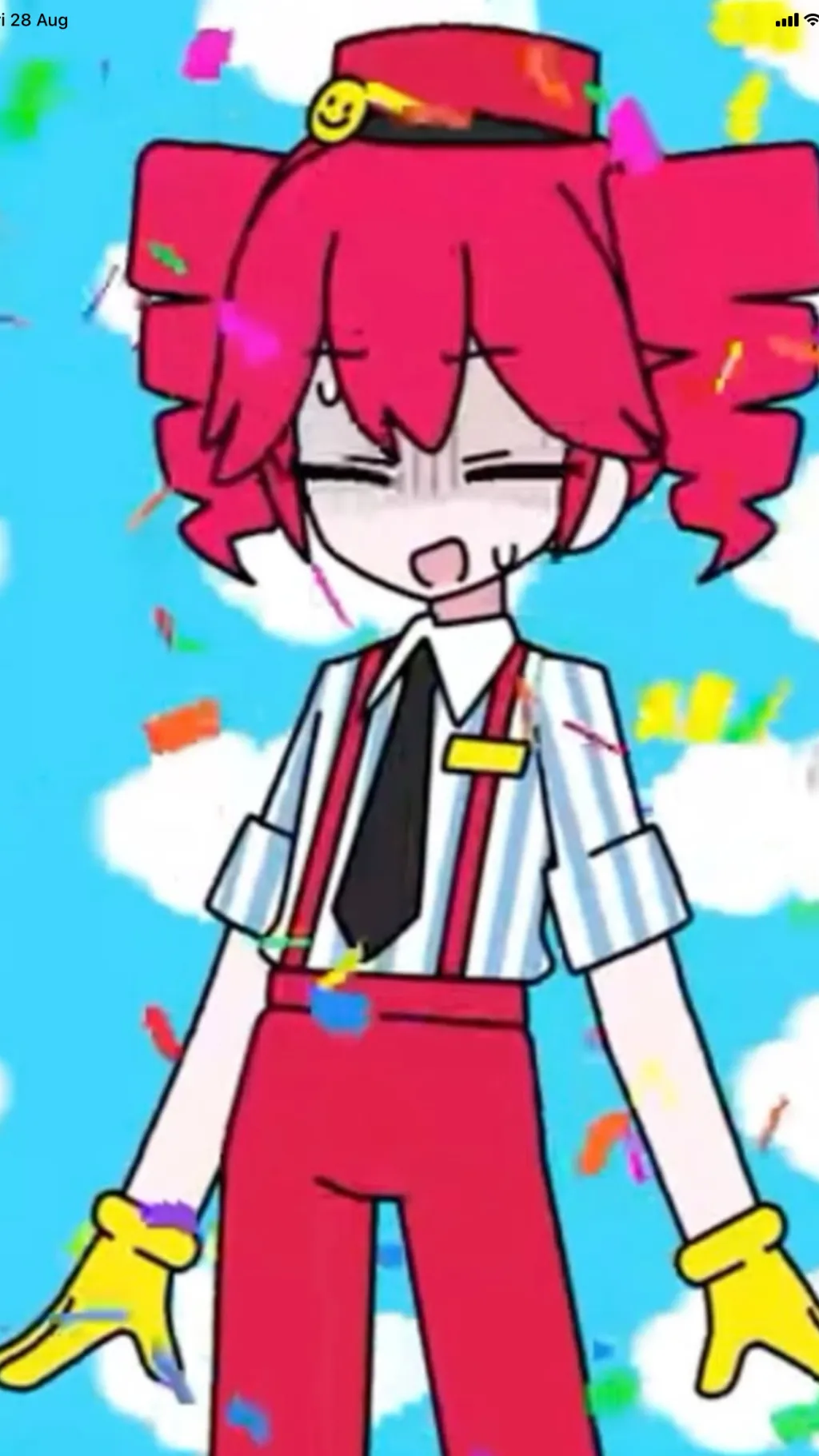 ai character: Kasane Teto background