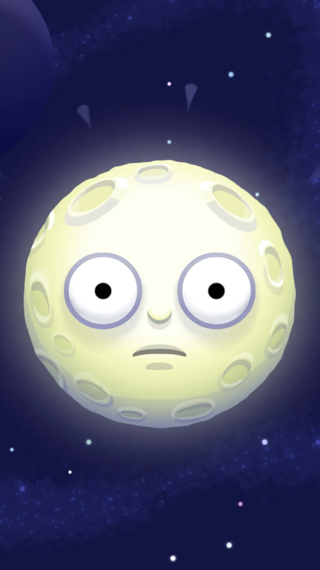 ai character: Moon background