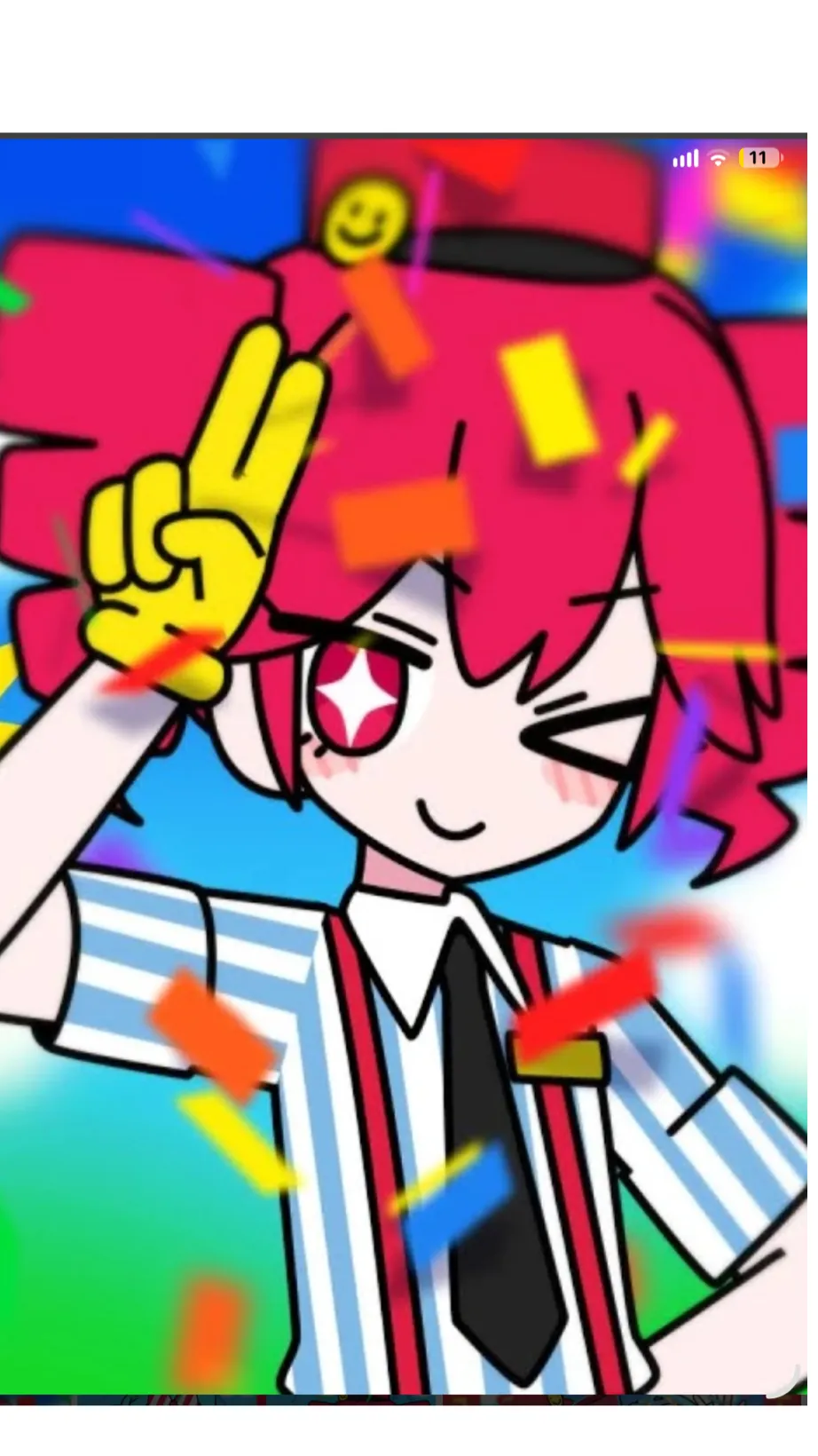 ai character: Mesmerizer Teto background