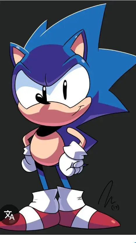 ai character: Sonic clásico  background