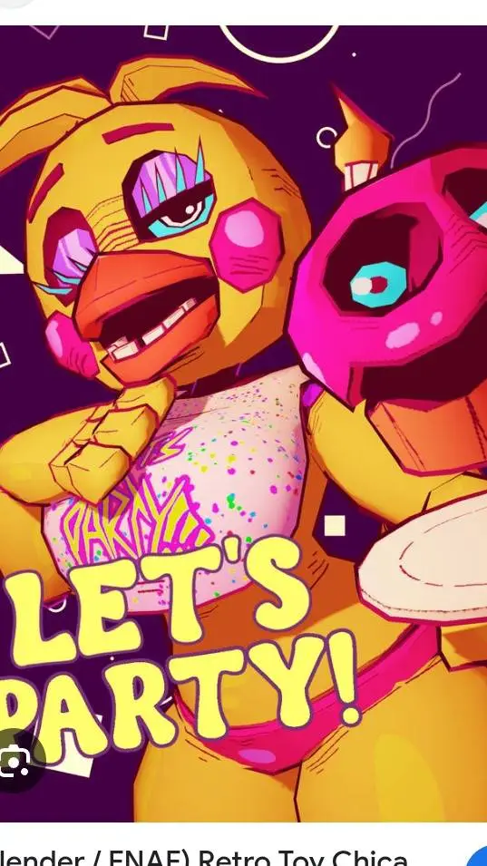 ai character: Retro Toy chica  background