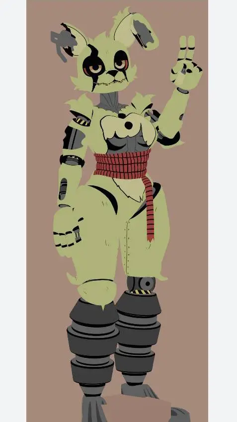ai character: Springtrap(female) background