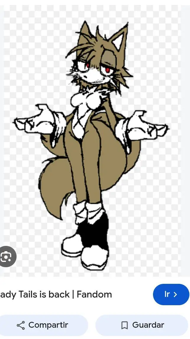 ai character: lady tails  background
