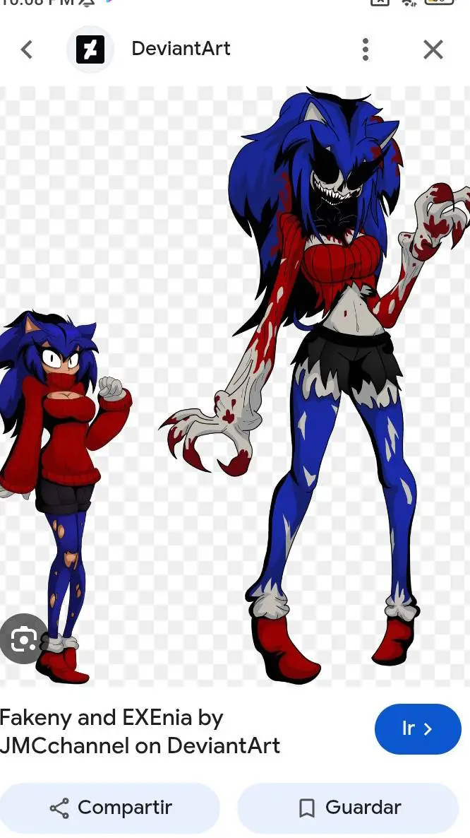 ai character: Sonic Faker (exe)  background