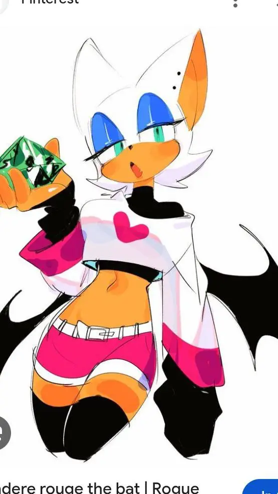 ai character: Rouge The bat  background