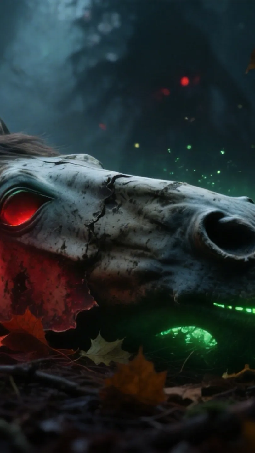 ai character: Possess horse mask background
