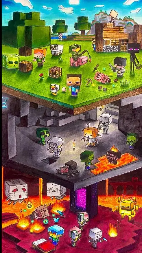 ai character: Minecraft RP background