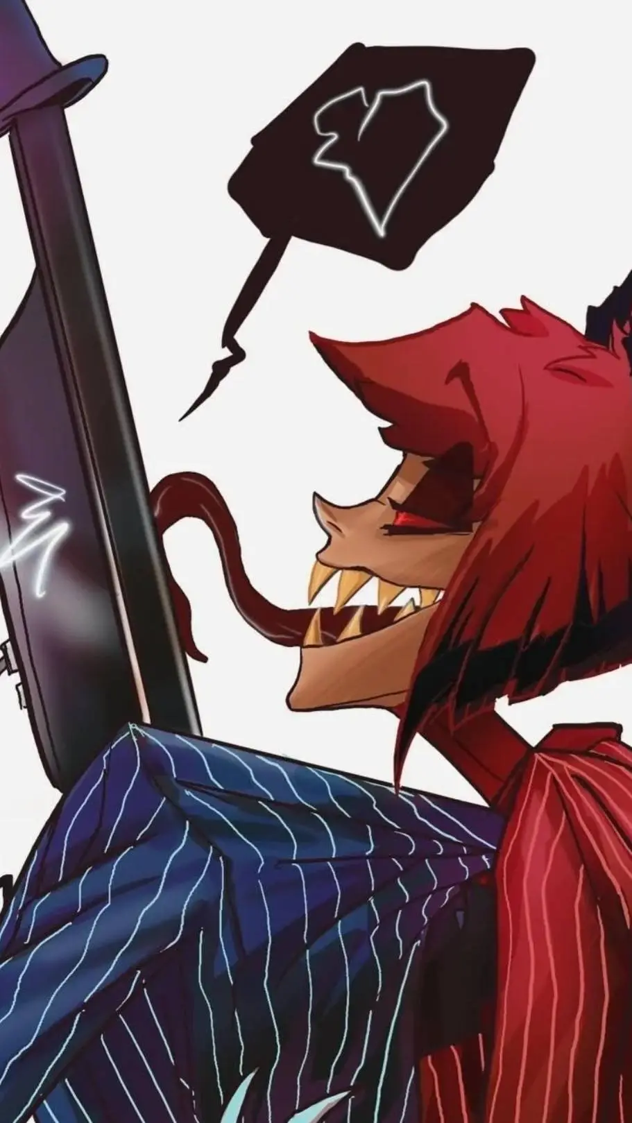 ai character: radiostatic  background